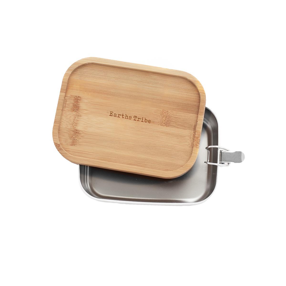 Earths Tribe | Stainless Steel & Bamboo Lunchbox