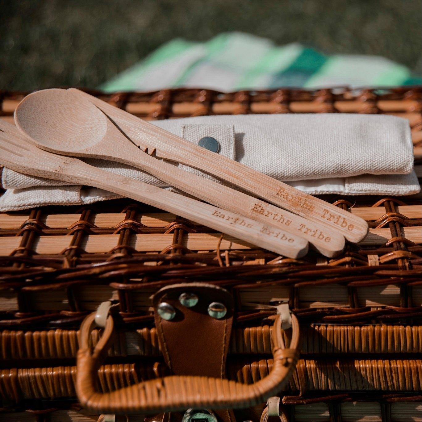 Earths Tribe | Bamboo Cutlery Travel Set